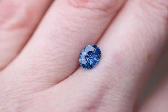 1.15ct oval blue sapphire - Starbrite cut by John Dyer