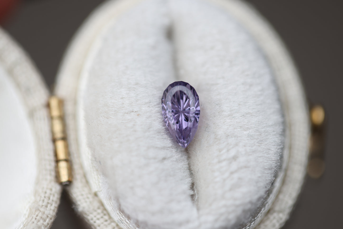 Load image into Gallery viewer, .89ct pear purple sapphire - Starbrite cut by John Dyer
