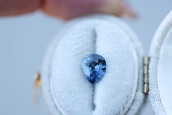 Load image into Gallery viewer, 1.44ct pear blue sapphire
