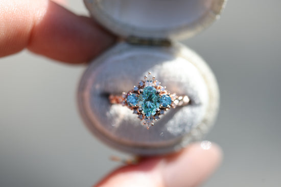 Enchanted Briar With Oval Teal Moissanite