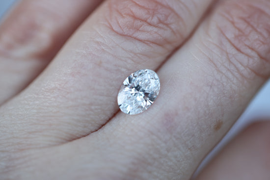 1.77ct oval lab diamond, D/VVS2