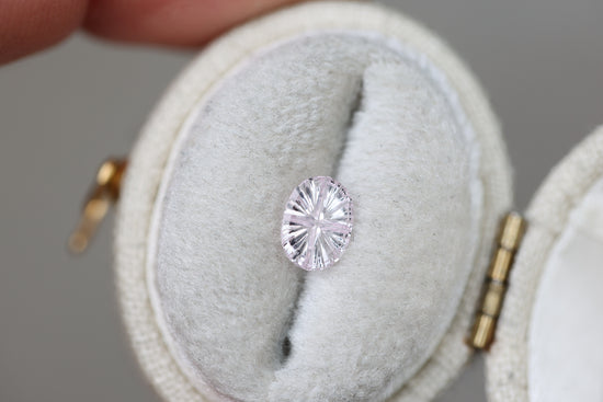 .63ct oval light pink sapphire - Starbrite cut by John Dyer