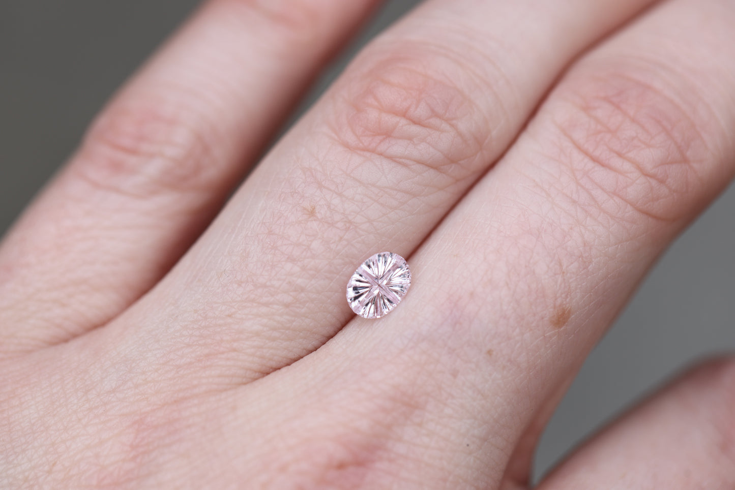 .63ct oval light pink sapphire - Starbrite cut by John Dyer