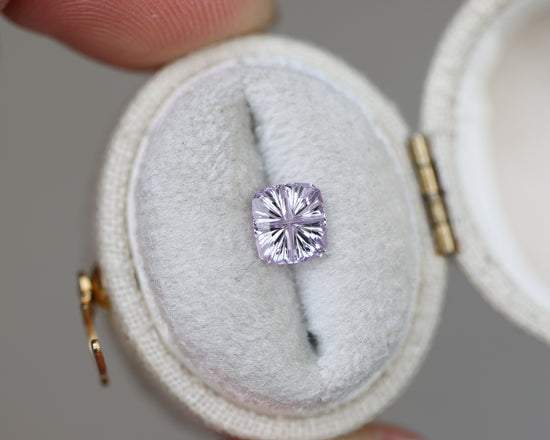 .89ct cushion light pink with hint of lilac/lavender sapphire - Starbrite cut by John Dyer