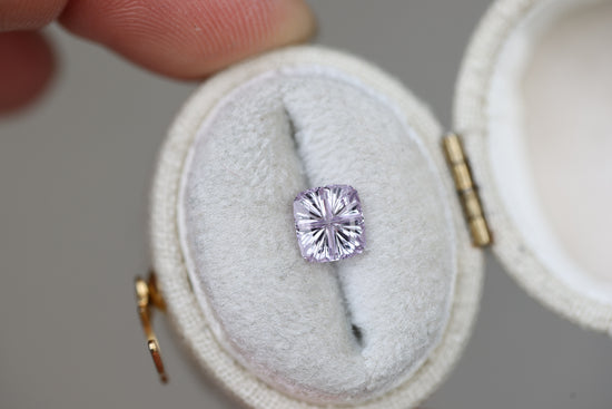 .89ct cushion light pink with hint of lilac/lavender sapphire - Starbrite cut by John Dyer