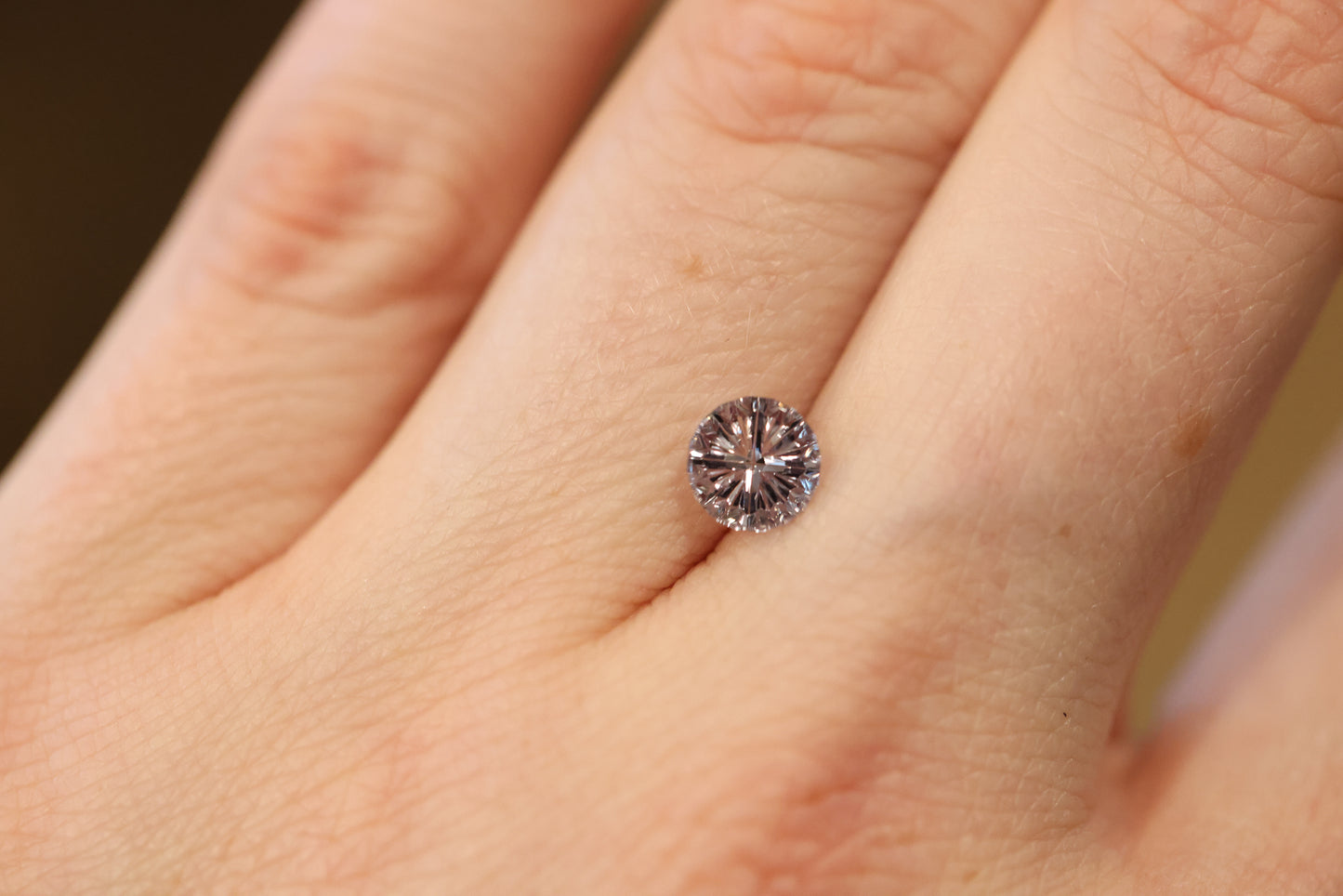 .89ct round color change, blue grey to purple sapphire - Starbrite cut by John Dyer