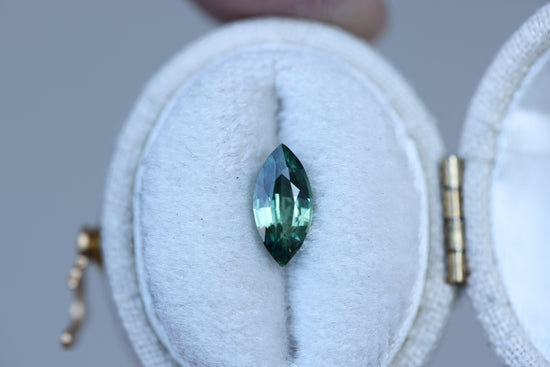 1.1ct marquise green sapphire