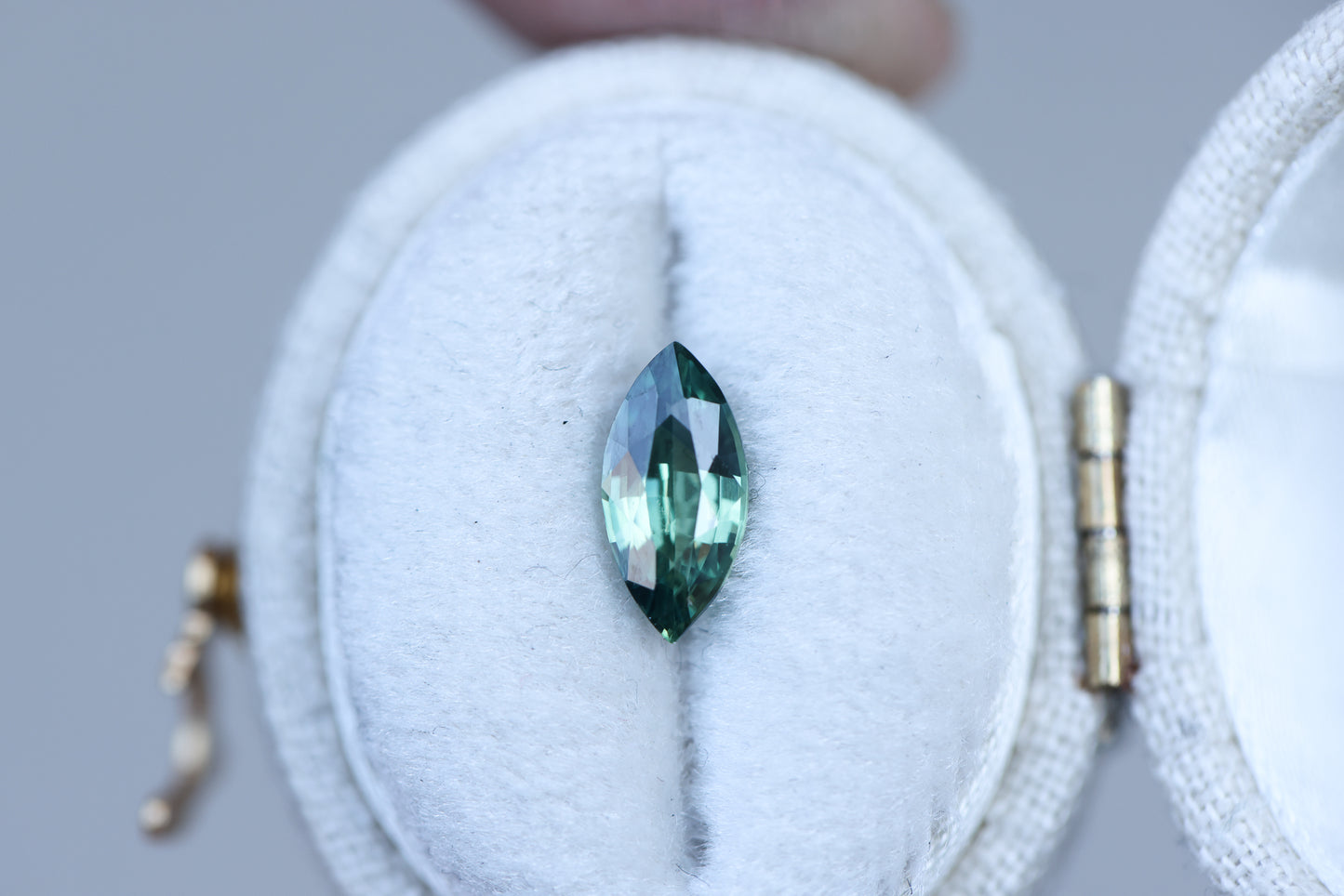 1.1ct marquise green sapphire