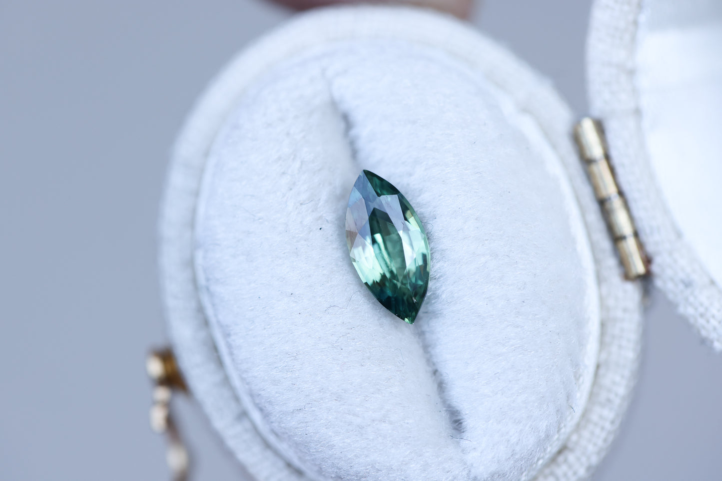 1.1ct marquise green sapphire