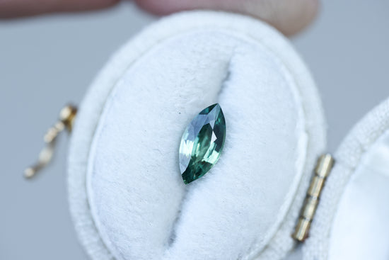 1.1ct marquise green sapphire