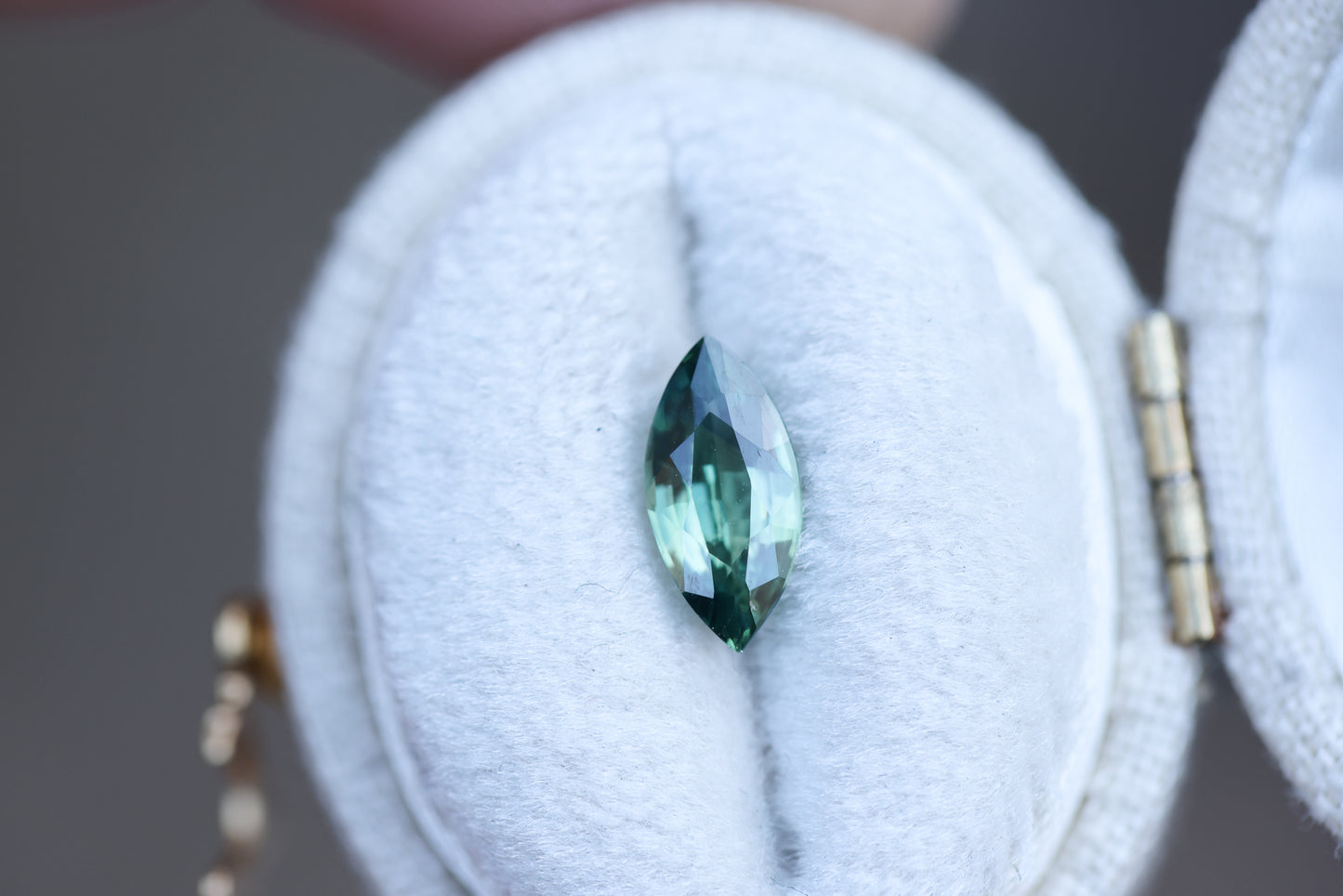 1.1ct marquise green sapphire