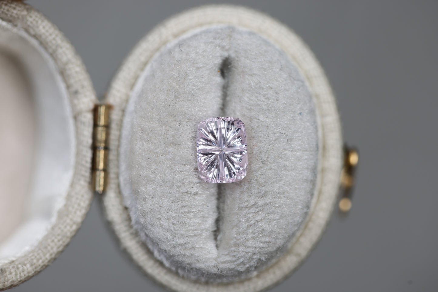 1.15ct cushion cut light pink sapphire - Starbrite cut by John Dyer