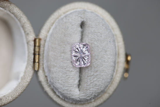 1.15ct cushion cut light pink sapphire - Starbrite cut by John Dyer