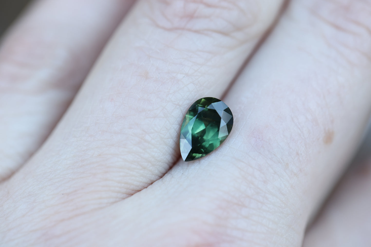 2.01ct pear green sapphire