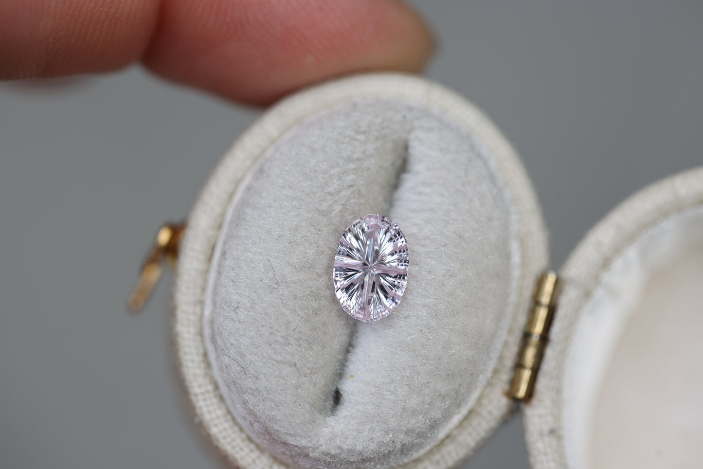 1.19ct oval light pink sapphire - Starbrite cut by John Dyer