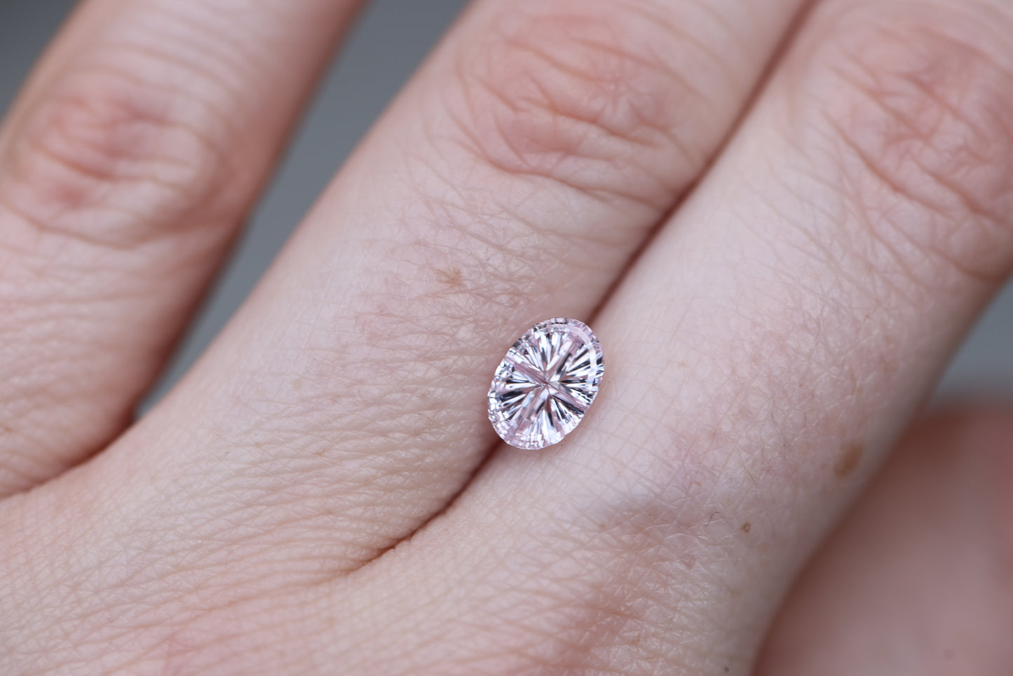 1.19ct oval light pink sapphire - Starbrite cut by John Dyer