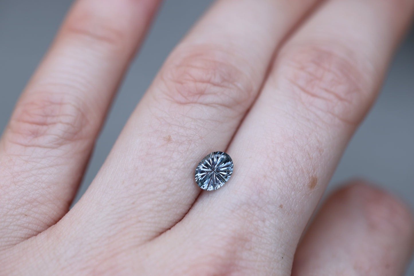 1.3ct oval blue purple sapphire - Starbrite cut by John Dyer