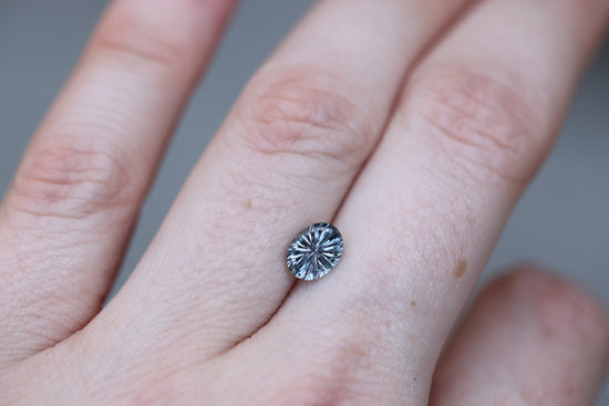 1.3ct oval blue purple sapphire - Starbrite cut by John Dyer