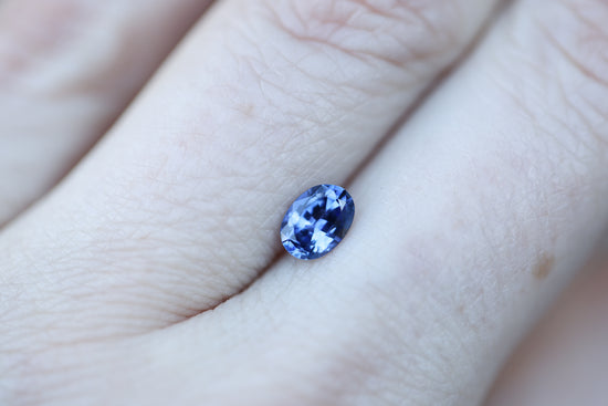 .76ct oval blue purple sapphire