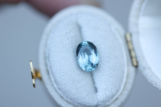 2.54ct oval light blue sapphire