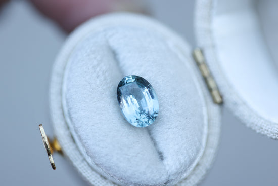 2.54ct oval light blue sapphire