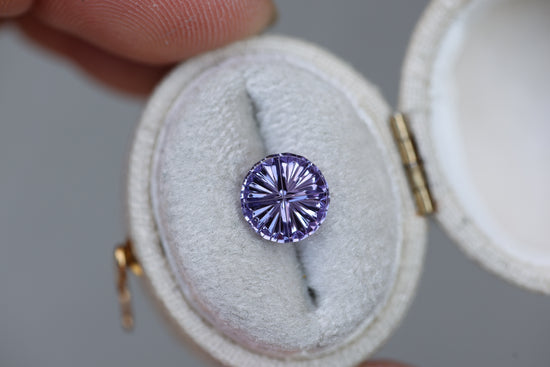 1.68ct round purple sapphire - Starbrite cut by John Dyer