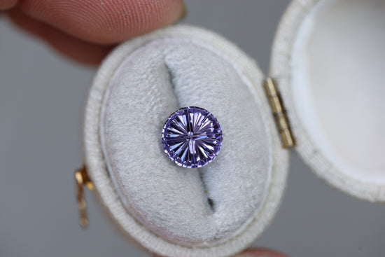 1.68ct round purple sapphire - Starbrite cut by John Dyer