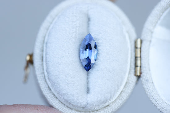 1.07ct marquise blue sapphire