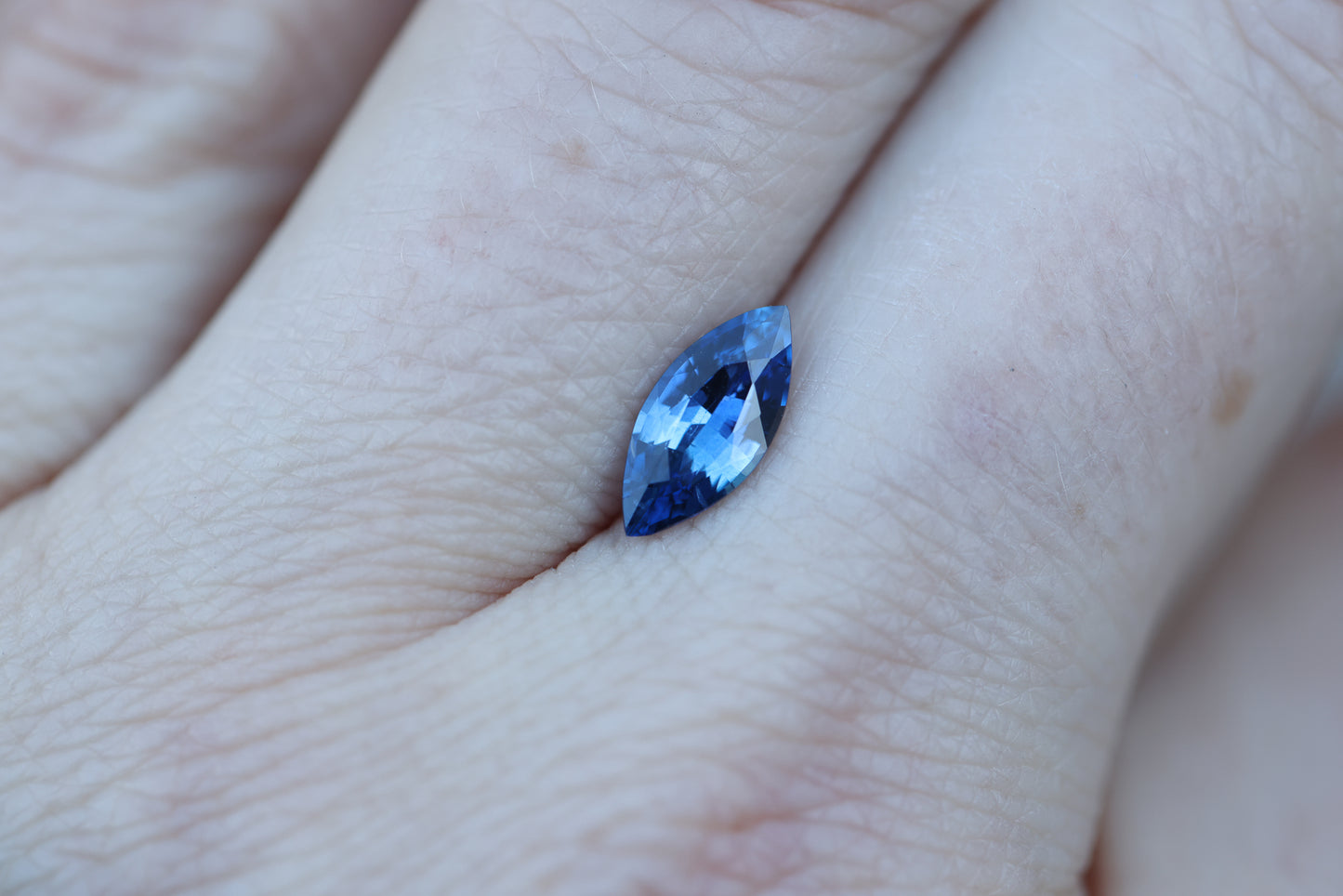 1.07ct marquise blue sapphire