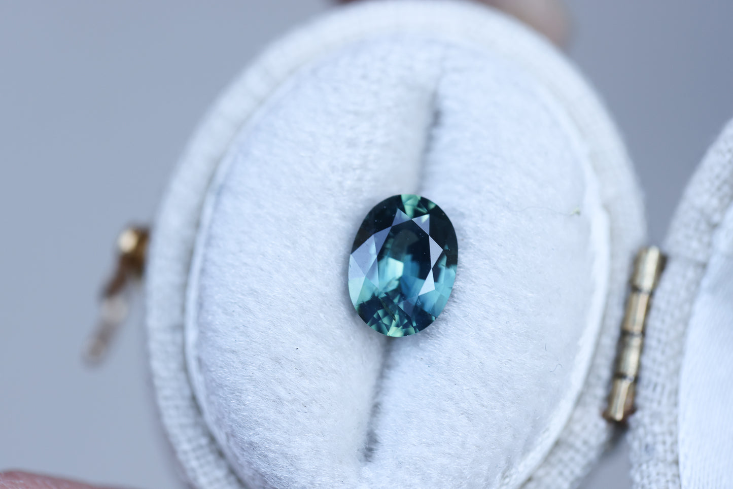 1.42ct oval blue teal sapphire