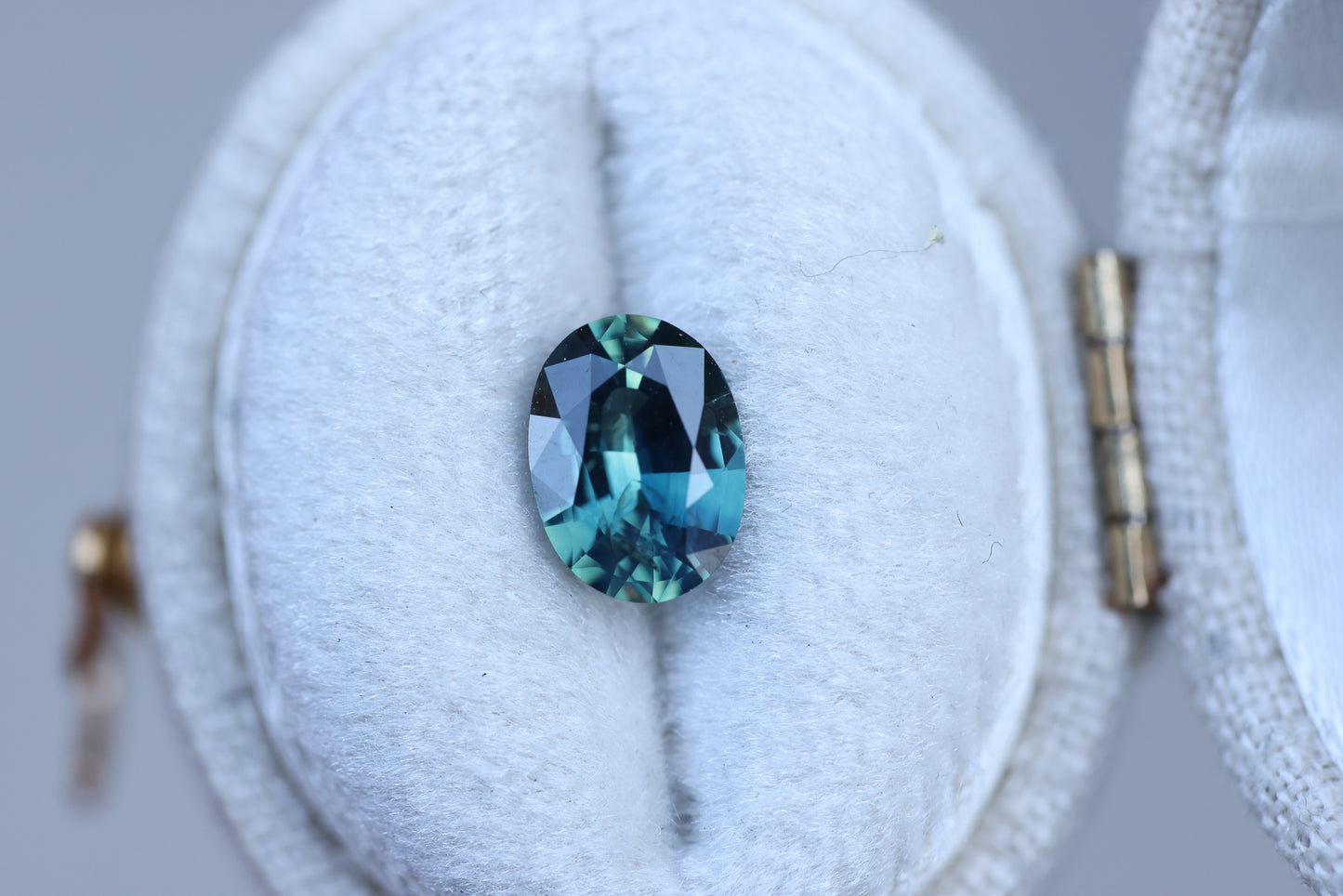 1.42ct oval blue teal sapphire