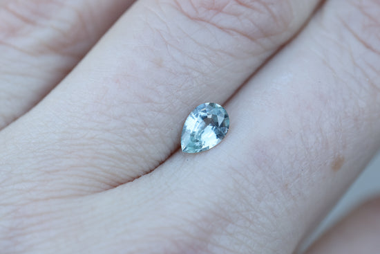 .91ct pear light blue sapphire