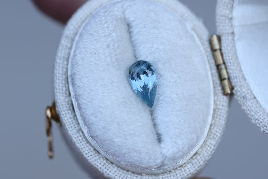 .83ct pear blue sapphire