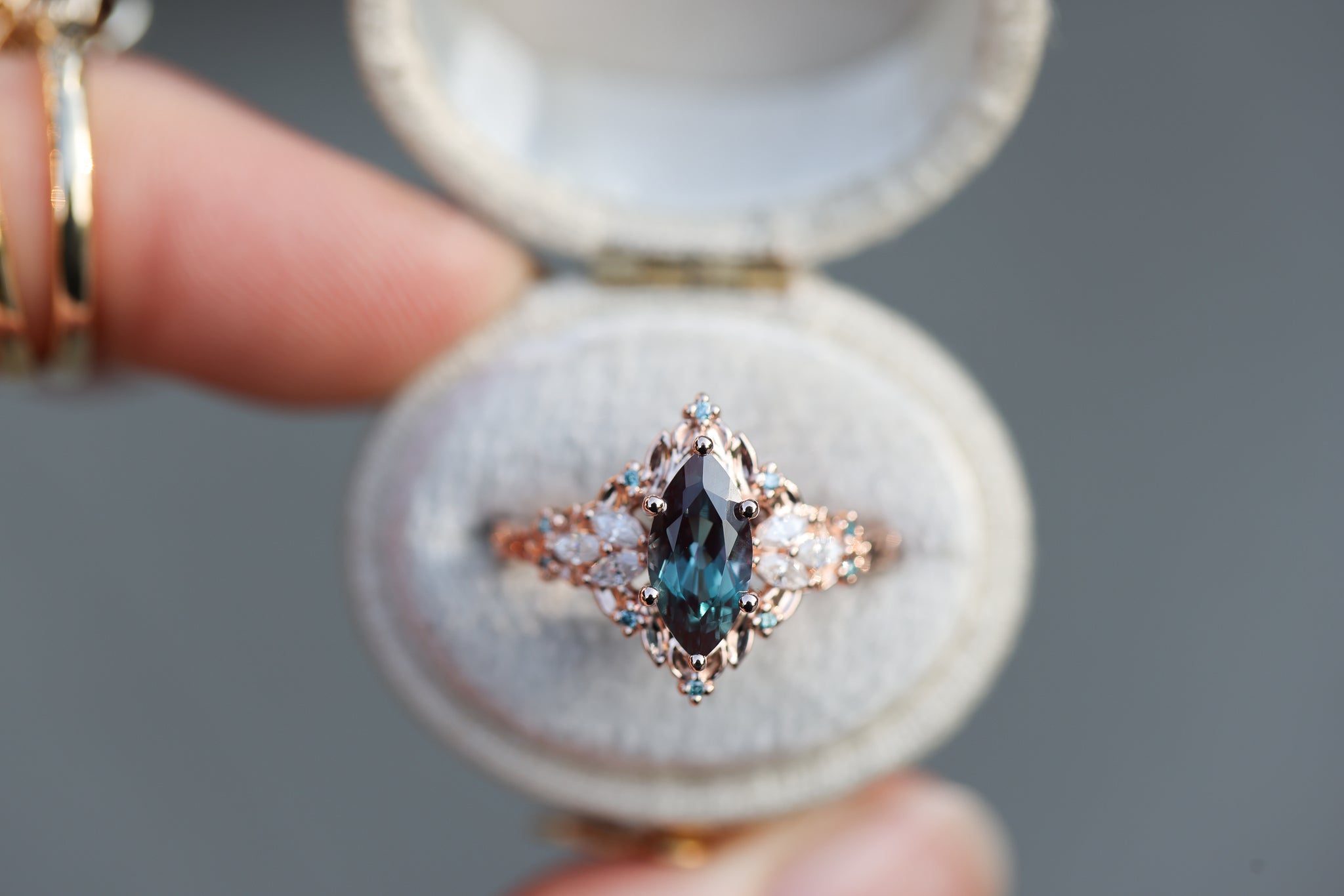 Briar Rose Starlight with Marquise Lab Alexandrite – Oore Jewelry