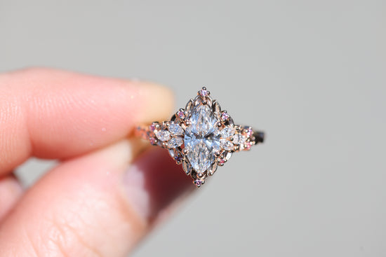 Briar Rose Starlight with 1ct Marquise Lab Diamond