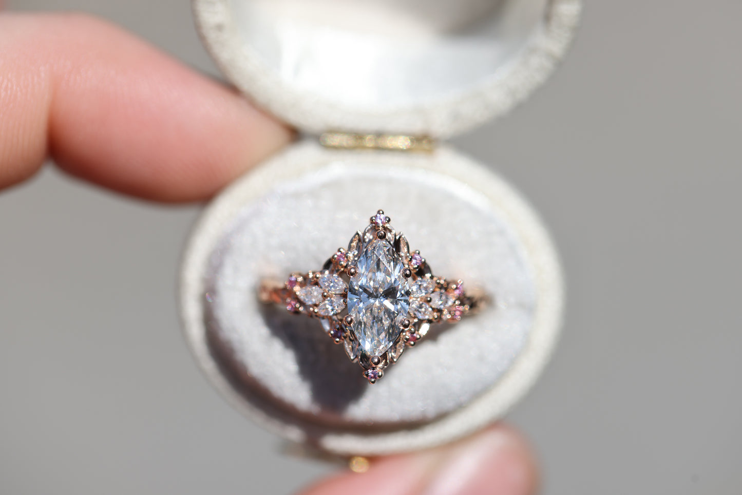 Briar Rose Starlight with 1ct Marquise Lab Diamond