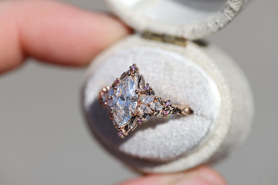 Briar Rose Starlight with 1ct Marquise Lab Diamond