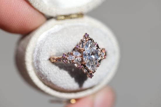 Briar Rose Starlight with 1ct Marquise Lab Diamond