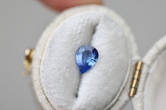 .98ct pear blue sapphire