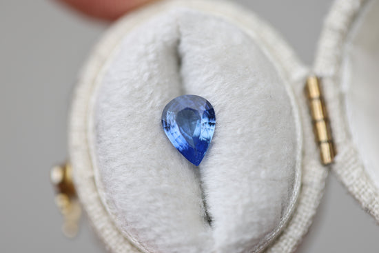 .98ct pear blue sapphire