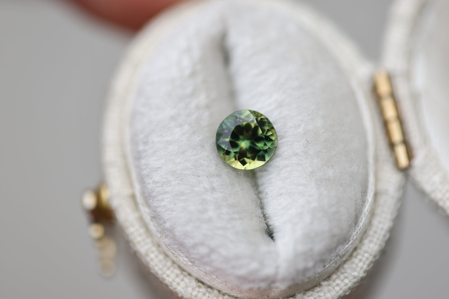 .93ct round green sapphire