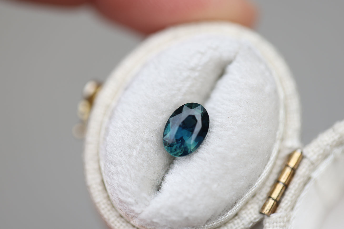 1.46ct oval blue teal sapphire