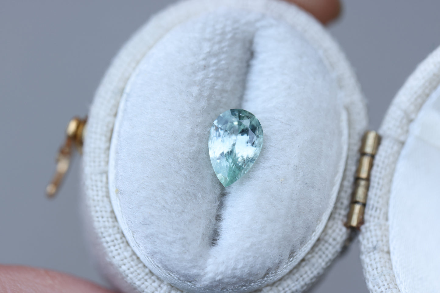 .95ct pear mint sapphire