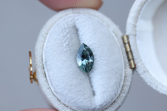 1.31ct marquise green teal sapphire