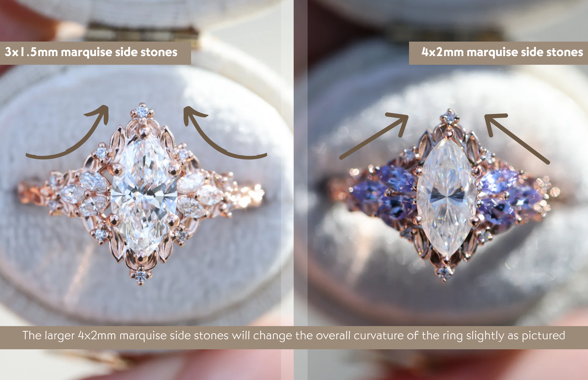 Marquise Stone Upgrade - 4x2mm Marquise Stone Upgrade - 4x2mm