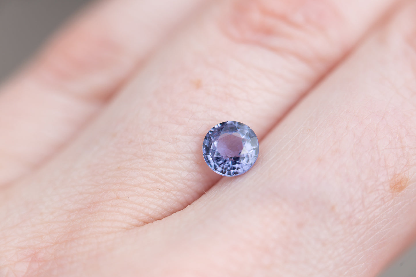 1.24ct round purple sapphire