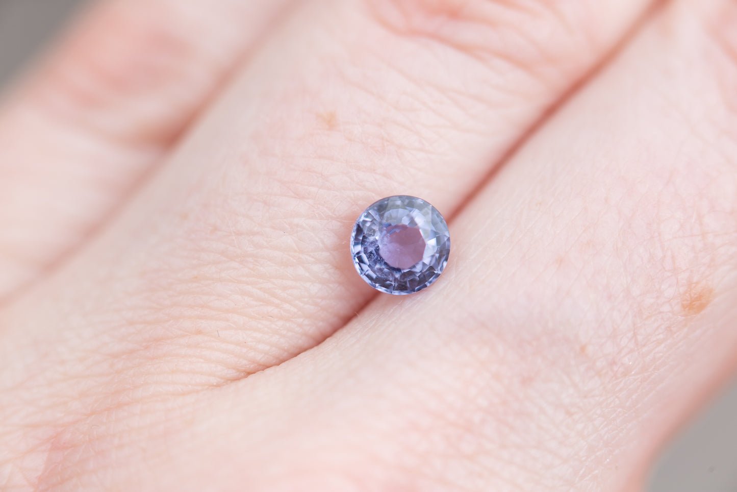 1.24ct round purple sapphire