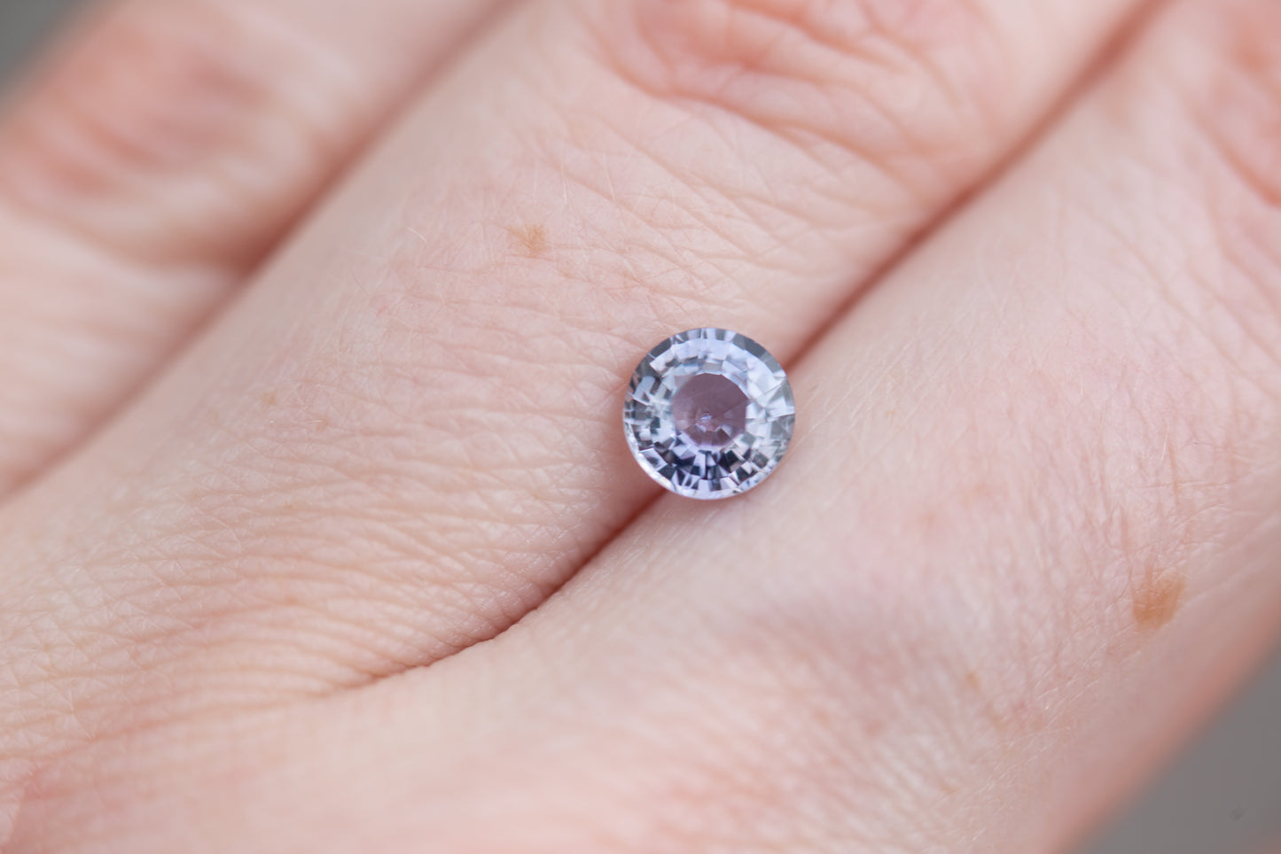 1.03ct round lavender pink sapphire