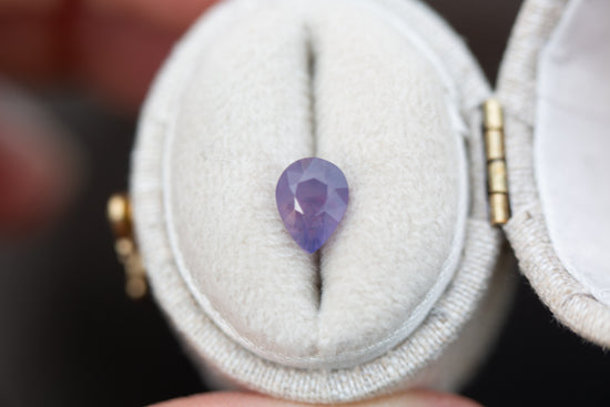 1.13ct pear opalescent purple sapphire