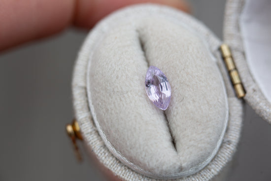 ON HOLD- EXTRA OWED TO UPGRADE .79ct marquise lavender sapphire